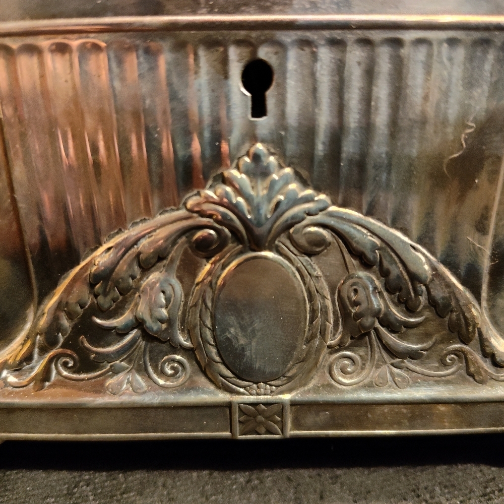 c.1900 WMF Jugendstil Secessionist Silver Plate Jewelry Casket - Picture 2 of 7
